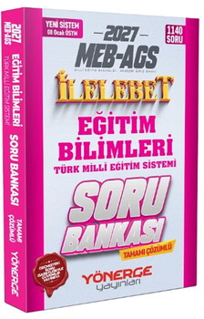 Yönerge 2027 MEB AGS Eğitim Bilimleri ve Türk Milli Eğitim Sistemi İlelebet Soru Bankası