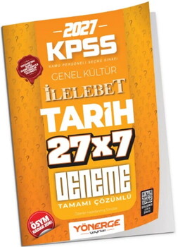 Yönerge Yayınları 2027 KPSS Tarih İLELEBET 27 x 7 Deneme
