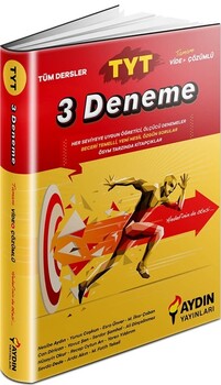  Aydın Yayınları TYT Tüm Dersler 3 Deneme