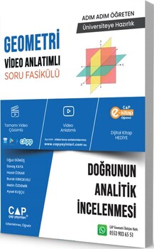  Çap Yayınları Geometri Doğrunun Analitik İncelenmesi