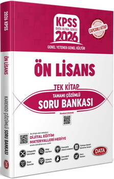 Data Yayınları 2026 KPSS Ön Lisans Soru Bankası Çözümlü Tek Kitap