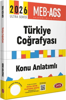  Data Yayınları 2026 MEB AGS Ultra Serisi Türkiye Coğrafyası Konu Anlatımlı