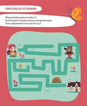  Dikkat Atölyesi Yayınları Eğlenceli Labirentler Yaz-Sil Evde Etkinlik Kitabı 2-4 Yaş