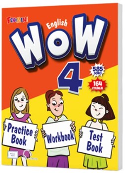  Fenomen Okul 4. Sınıf Wow English Practice Book Workbook Test Book