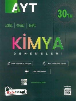  Kafa Dengi Yayınları AYT Kimya 30 lu Deneme