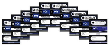  Metropol Yayınları TR YÖS Matematik Çalışma Yaprakları - 18 Kitapçık