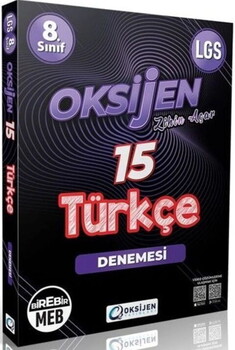 Oksijen Yayınları 8. Sınıf LGS Türkçe Oksijen 15 Deneme