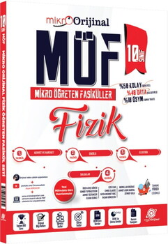 Orijinal Mikro 10. Sınıf Fizik MÖF Mikro Öğreten 4 lü Fasikül Seti