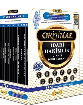  Yetki Yayınları İdari Hakimlik Orijinal Çıkmış Soru Bankası Seti