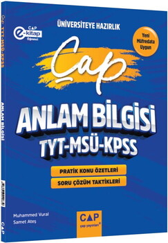  Çap Yayınları TYT MSÜ KPSS Türkçe Anlam Bilgisi Üniversiteye Hazırlık