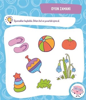  Dikkat Atölyesi Yayınları Mantıksal Düşünme Becerileri ve Dikkat Yaz-Sil Evde Etkinlik Kitabı 2-4 Yaş