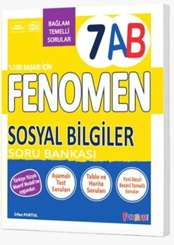  Fenomen Okul Yayınları 7. Sınıf Sosyal Bilgiler A-B Soru Bankası