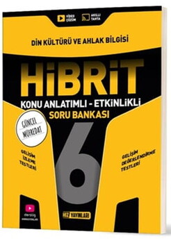  Hız Yayınları 6. Sınıf Din Kültürü ve Ahlak Bilgisi HİBRİT Konu Anlatımlı Etkinlikli Soru Bankası