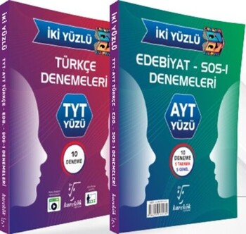  Karekök Yayınları TYT AYT Türkçe Edebiyat İki Yüzlü Deneme