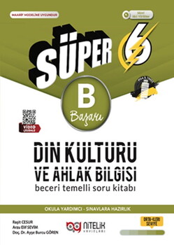  Nitelik Yayınları 6. Sınıf Din Kültürü ve Ahlak Bilgisi B Beceri Temelli Soru Kitabı