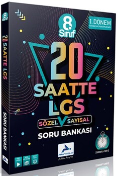  Paraf Yayınları 8. Sınıf LGS Sözel Sayısal 1. Dönem 20 Saatte LGS Soru Bankası