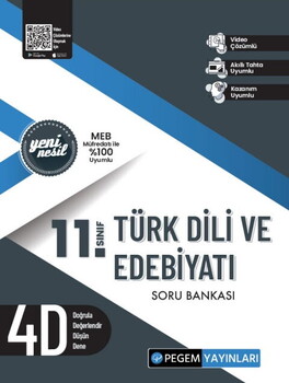 Pegem Akademi 11. Sınıf Türk Dili ve Edebiyatı Soru Bankası