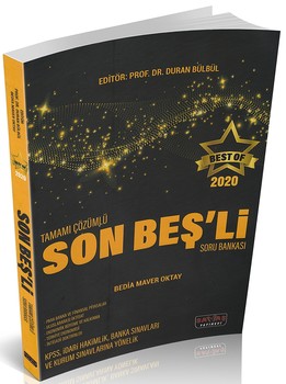  Savaş Yayınları BEST OF Tamamı Çözümlü Son Beşli Soru Bakası