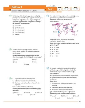  Sınav Yayınları AYT Coğrafya Soru Bankası