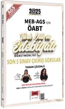  Yargı Yayınları 2025 MEB AGS ÖABT Türk Dili ve Edebiyatı Öğretmenliği Son 5 Sınav Çıkmış Sorular