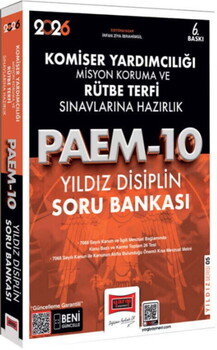  Yargı Yayınları 2026 PAEM Komiser Yardımcılığı Misyon Koruma ve Rütbe Terfi Sınavlarına Hazırlık Yıldız Disiplin Soru Bankası
