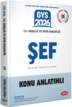 Data Yayınları 2026 GYS Gençlik Ve Spor Bakanlığı Şef Konu Anlatımlı