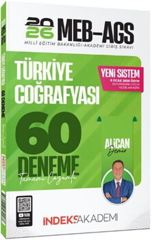 İndeks Akademi 2026 MEB AGS Türkiye Coğrafyası 60 Deneme