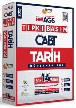 İnformal Yayınları 2027 MEB AGS ÖABT Tarih Öğretmenliği ÖSYM Tıpkı Basım Son 14 Sınav