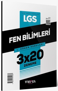  Marka Yayınları  8. Sınıf LGS Fen Bilimleri 1. Dönem Konuları 3x20 Deneme