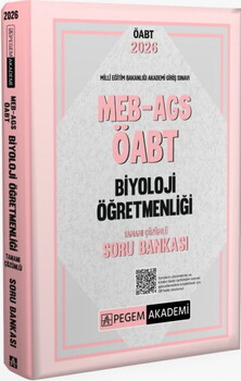  Pegem Akademi 2026 MEB AGS ÖABT Biyoloji Öğretmenliği Tamamı Çözümlü Soru Bankası