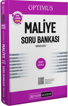  Pegem Yayınları 2026 KPSS A Grubu Optimus Maliye Tamamı Çözümlü Soru Bankası