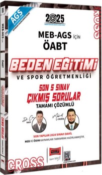 Yargı Yayınları 2025 MEB AGS ÖABT Beden Eğitimi ve Spor Öğretmenliği Son 5 Sınav Çıkmış Sorular