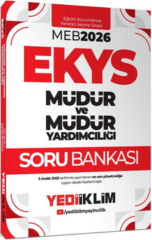  Yediiklim 2026 MEB EKYS Müdür Ve Müdür Yardımcılığı Soru Bankası