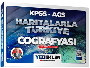 Yediiklim  2026 KPSS AGS Haritalarla Türkiye Coğrafyası Hem Konu Hem Soru