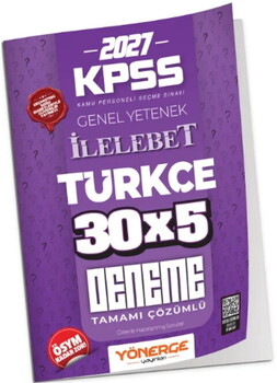 Yönerge Yayınları 2027 KPSS Türkçe İLELEBET 30 x 5 Deneme