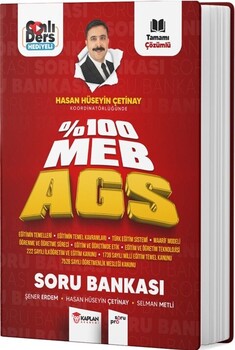  Kaplan Akademi MEB AGS Eğitim ve Eğitim Mevzuatı Soru Bankası