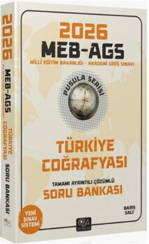  CBA Yayınları 2026 MEB AGS Türkiye Coğrafyası Soru Bankası