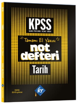  KR Akademi KPSS Tarih Konu Anlatımlı Not Defteri