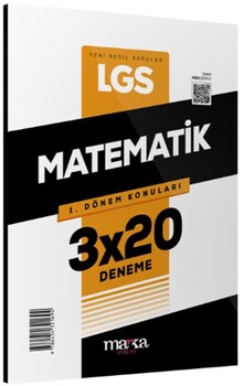  Marka Yayınları  8. Sınıf LGS Matematik 1. Dönem Konuları 3x20 Deneme