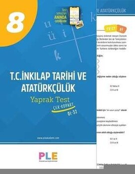  Birey PLE 8. Sınıf LGS T.C İnkılap Tarihi ve Atatürkçülük Yaprak Test
