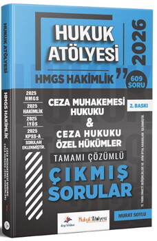  Dizgi Kitap 2026 Hukuk Atölyesi Hakimlik HMGS Hukuk Mesleklerine Giriş Sınavı Ceza Muhakemesi Hukuku Çıkmış Sorular