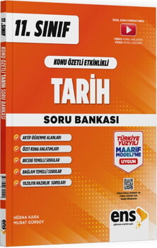  ENS Yayıncılık 11. Sınıf Tarih Konu Özetli Etkinlikli Soru Bankası