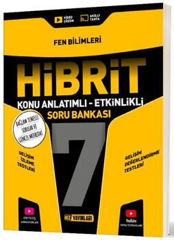 Hız Yayınları 7. Sınıf Fen Bilimleri HİBRİT Konu Anlatımlı Etkinlikli Soru Bankası