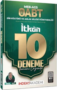 İndeks Akademi ÖABT MEB AGS Din Kültürü ve Ahlak Bilgisi İTKAN 10 Deneme