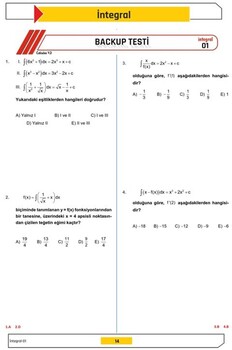  Mat2 Yayınları İntegral Calculus Serisi Fasikülü