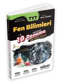  Miray Yayınları TYT Fen Bilimleri Yeni Nesil 10 Deneme