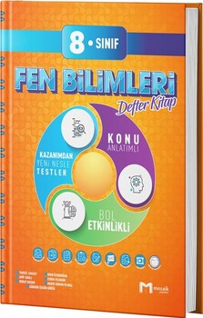  Mozaik Yayınları 8. Sınıf Fen Bilimleri İntro Defter Kitap