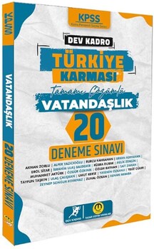 Tasarı Yayınları KPSS Vatandaşlık Dev Kadro Türkiye Karması 20 Deneme
