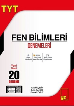  YZ Yayınları TYT Fen Bilimleri 20 Deneme Sınavı