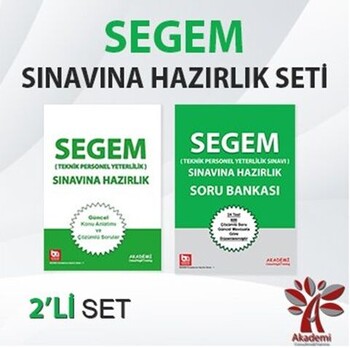  Akademi Eğitim Segem Sınavına Hazırlık 2 li Set